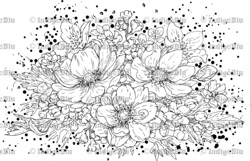 Flower Collage Anemone - Digi